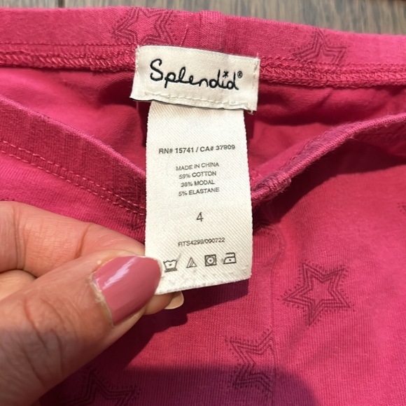 Splendid toddler Pink Star Sweater and Leggings Set - Picture 3 of 5